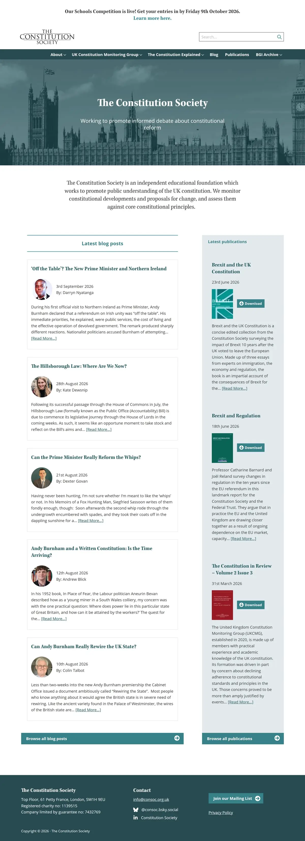 consoc.org.uk, scrolled from the top
