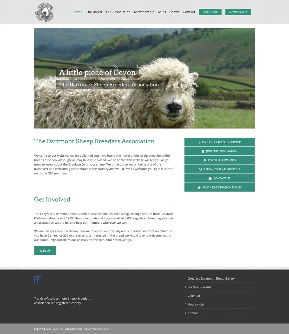 greyface-dartmoor.org.uk, scrolled from the top