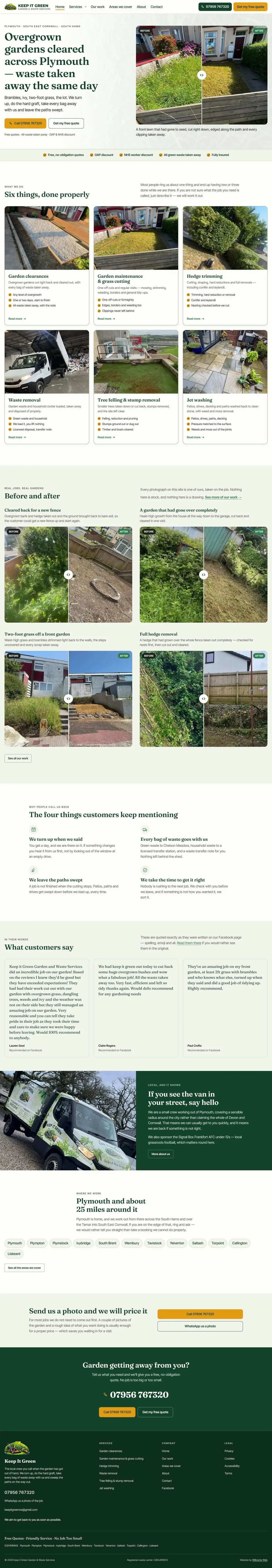 keepitgreensw.co.uk, scrolled from the top