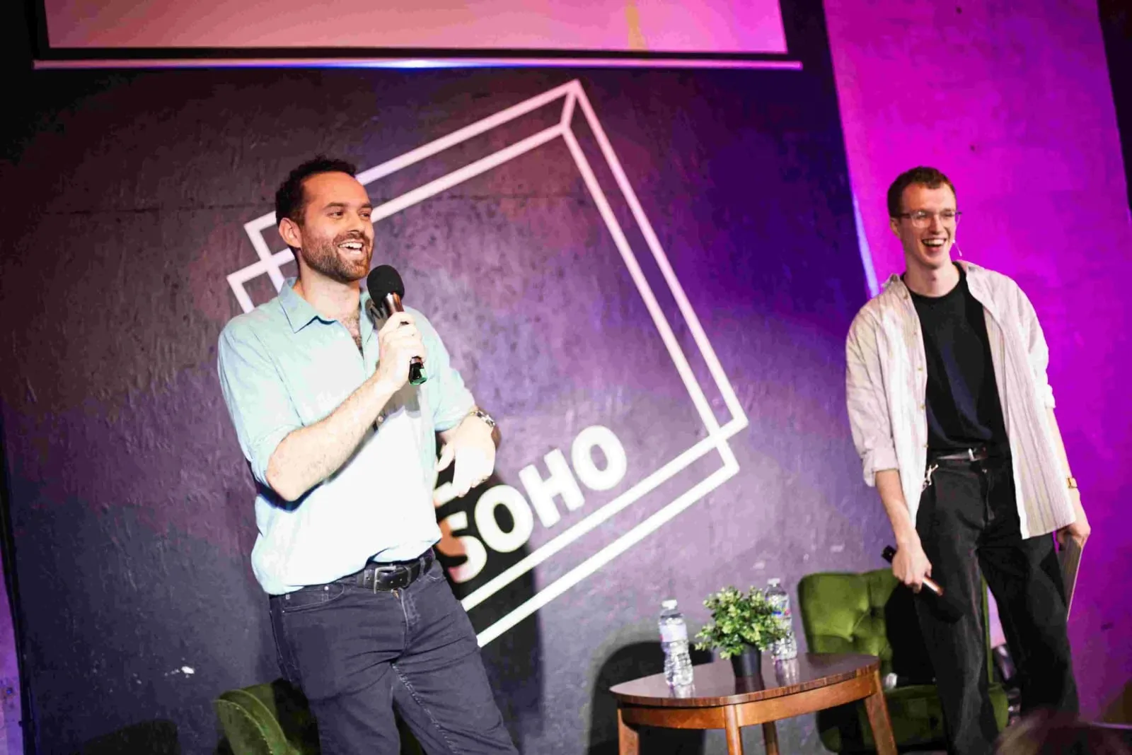 George and Nick, the founders of Queer Minds, at the 2024 festival