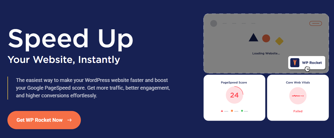 WP Rocket — a paid plugin that exists primarily to make WordPress fast enough